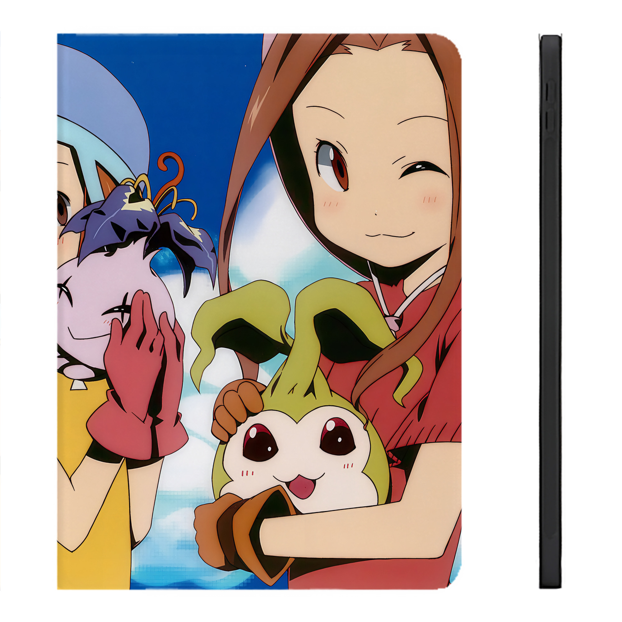（画像用） Digimon デジタルモンスター/デジモン IPadケース ペンホルダー付き ブックスタイルデザイン